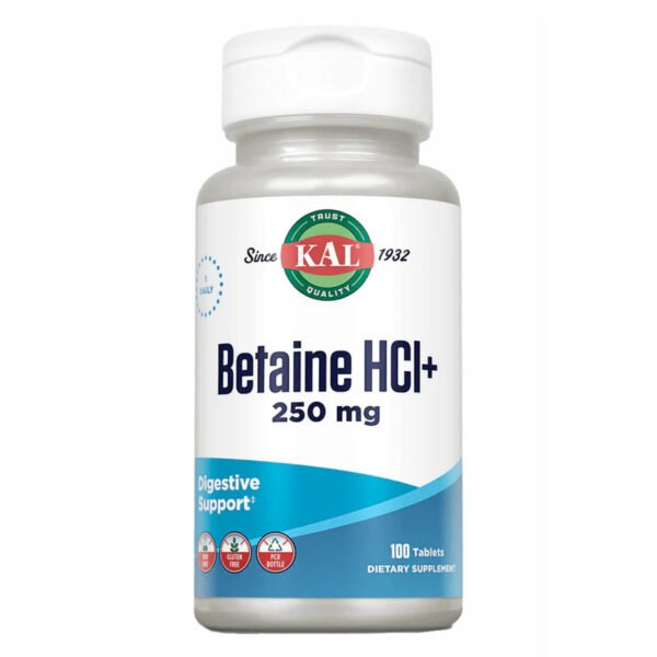 KAL Betaine HCl Plus — 100 таблеток