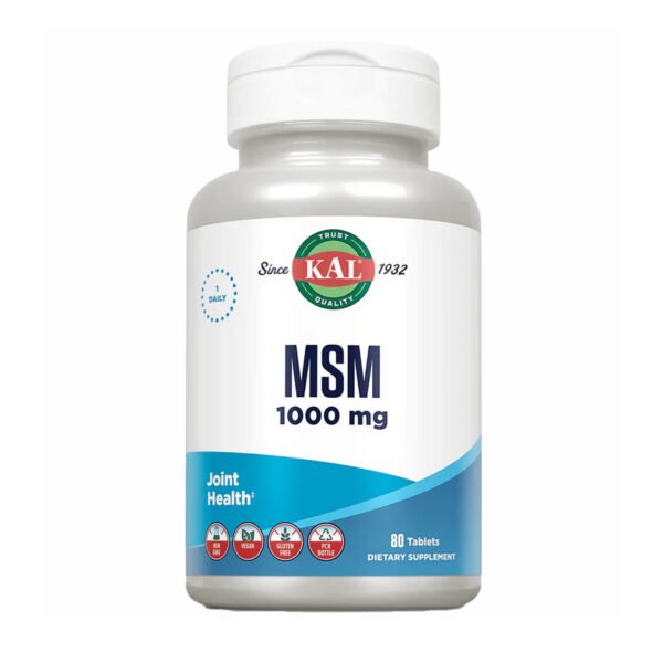 KAL MSM 1000мг — 80 таблеток