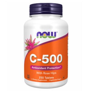 Now Foods Вітамін C-500 з шипшиною — 250 таблеток