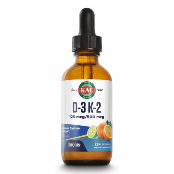 KAL D3 K2 DropIns — 125 мкг - 60 мл Цитрус