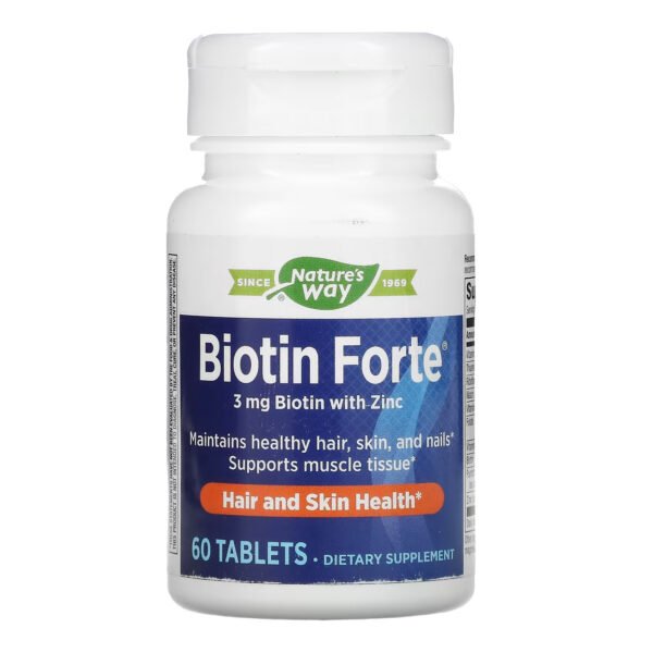 Nature's Way Biotin Forte 3 мг - 60 таблеток