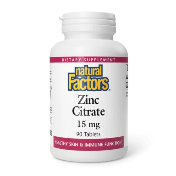 Natural Factors Цитрат цинку 15 мг - 90 таблеток
