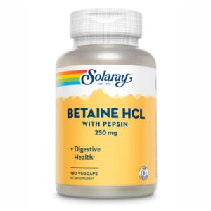 Solaray Бетаїн HCl 250 мг — 180 рослинних капсул