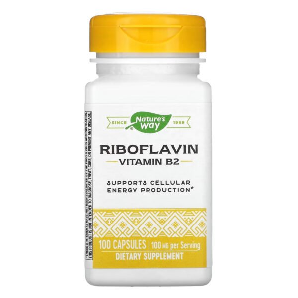 Nature's Way Рибофлавін Вітамін B2 — 100 капсул