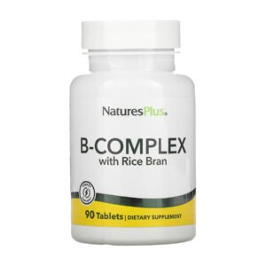 Nature's Plus Комплекс вітамінів групи B з рисовими висівками — 90 таблеток