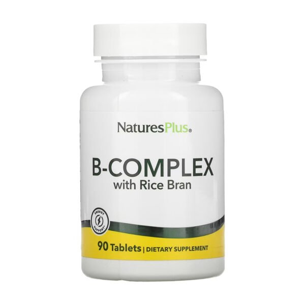 Nature's Plus Комплекс вітамінів групи B з рисовими висівками — 90 таблеток
