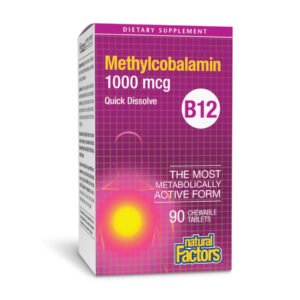 Natural Factors B12 Метилкобаламін 1000 мкг - 90 таблеток