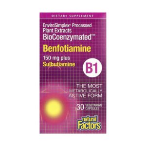 Natural Factors BioCoenzymated Benfotiamine — 30 капсул