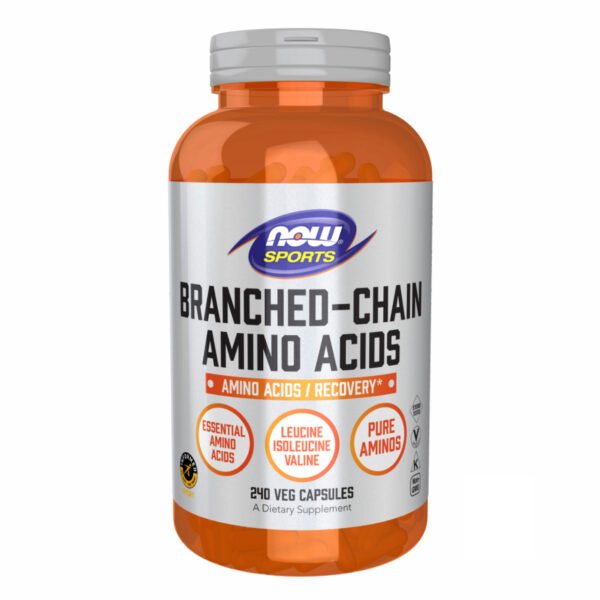 Now Foods Амінокислоти з розгалуженим ланцюгом — 240 рослинних капсул