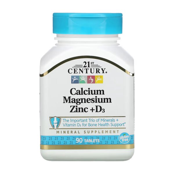 21st Century Cal Mag Zinc + D — 90 таблеток