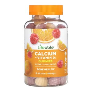 Lifeable Кальцій + Вітамін D для дорослих — 60 гумок
