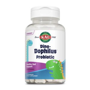 KAL Dino-Dophilus™ Kids Probiotic — 60 жувальних таблеток Чорна вишня
