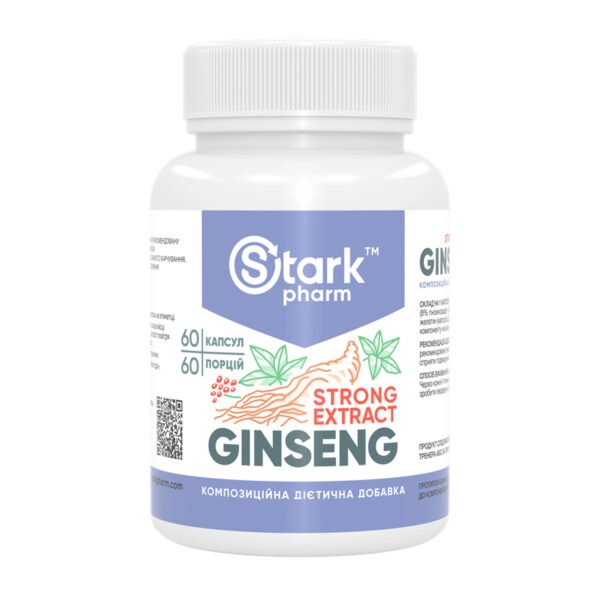 Stark Pharm Екстракт Женьшеню Сильний - 60 капсул