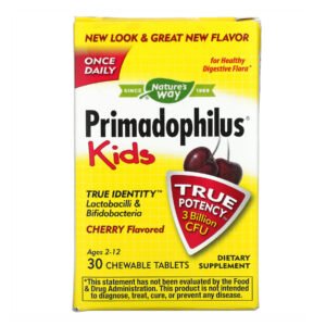 Puritans Pride Kids Primadophilus — 30 таблеток вишня