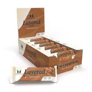 Myprotein Layered Bar — 12x60 г Трійний шоколадний фадж