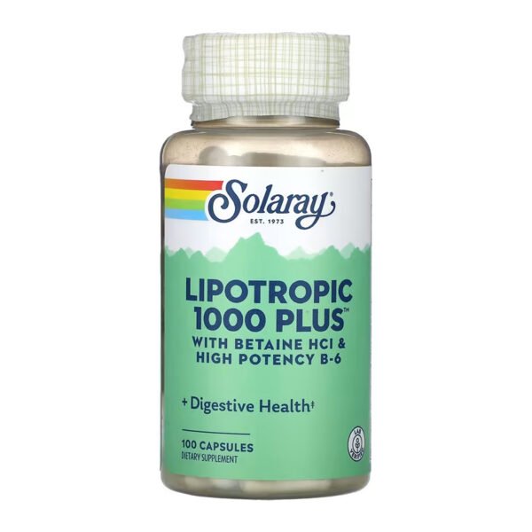 Solaray Lipotropic + 1000 — 100 капсул