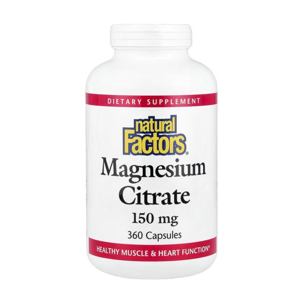 Natural Factors Магній Цитрат 150мг - 360 капсул