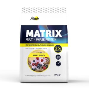 FitWin Сироватковий протеїн — 900 г Ягідний удар