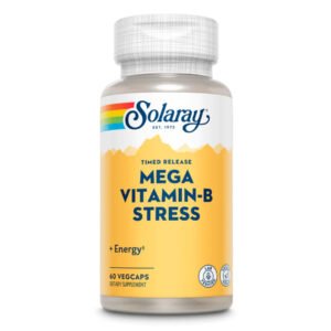 Solaray Mega Vitamin B-Stress — 60 рослинних капсул