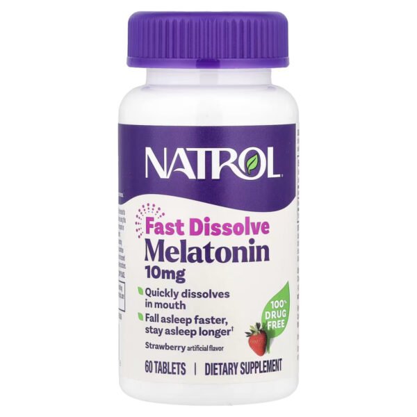 NATROL Мелатонін швидкорозчинний 10 мг - 60 таблеток