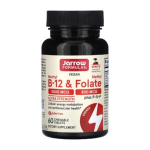 Jarrow Formulas Мethyl B-12 та Methyl Folate — 60 таблеток