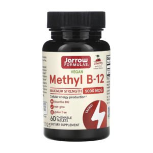 Jarrow Formulas Methyl B-12 — 60 жувальних таблеток вишня