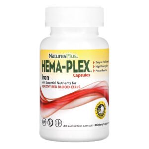 Nature's Plus Hema-Plex — 60 рослинних капсул