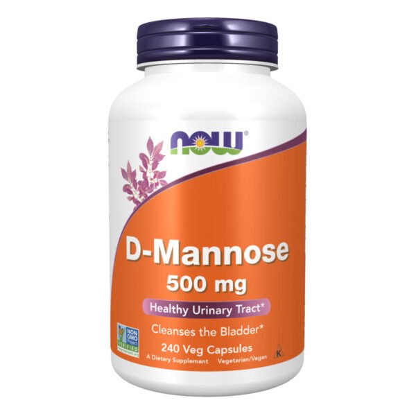 Now Foods D-Маноза 500 мг - 240 рослинних капсул