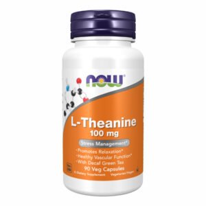 Now Foods L-теанін 100мг - 90 рослинних капсул