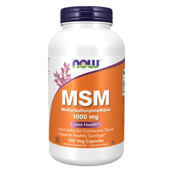 Now Foods MSM 1000 мг — 240 рослинних капсул