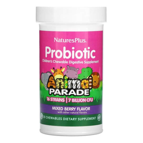Nature's Plus Пробіотик для дітей двошаровий жувальний - 30 таблеток