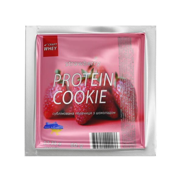 Craft Whey Протеїнове печиво - 60 г полуниця