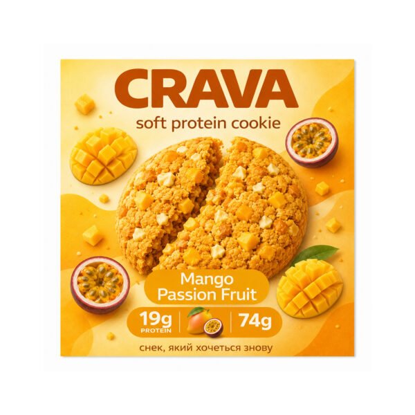 Crava Протеїнове печиво - 74г Манго