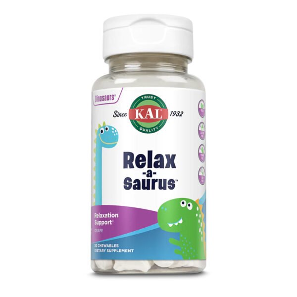 KAL Relax-a-Saurus — 30 жувальних таблеток виноградних