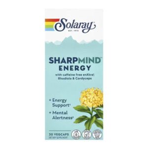 Solaray SharpMind Nootropics Energy - 30 рослинних капсул