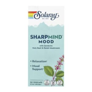 Solaray SharpMind Nootropics Mood — 30 рослинних капсул