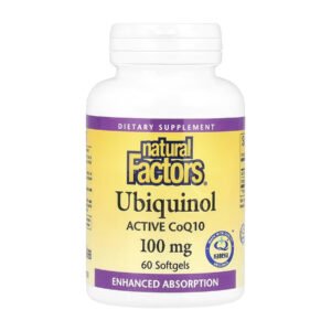 Natural Factors Ubiquinol CoQ10 100 мг - 60 капсул