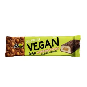 FitWin Vegan Bar — 12x50г Лісовий горіх та карамель