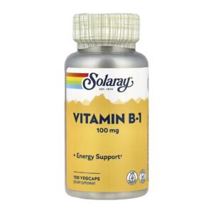 Solaray Вітамін B-1 100 мг — 100 рослинних капсул