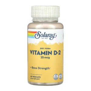 Solaray Вітамін D-2 25 мкг - 60 рослинних капсул