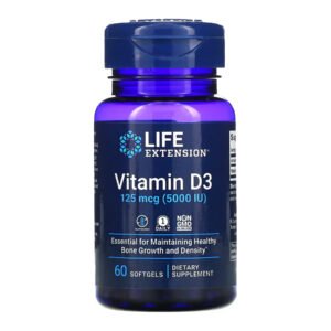 Life Extension Вітамін D3 125 мкг (5000 МО) — 60 капсул