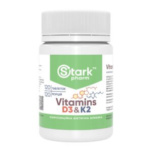 Stark Pharm Вітамін D3 та K2 — 120 таблеток