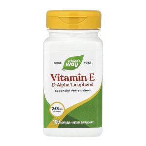 Nature's Way Вітамін E D-Alpha Токоферол — 100 капсул