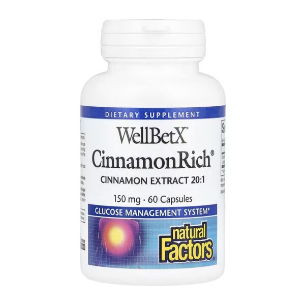 Natural Factors WellBetX CinnamonRich — 60 капсул