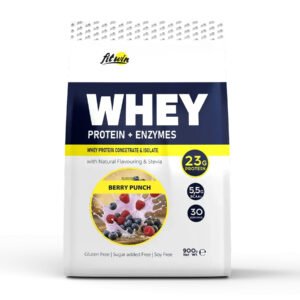 FitWin Сироватковий протеїн — 900 г Ягідний удар