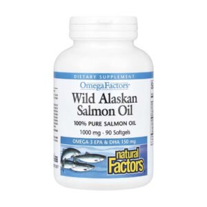 Natural Factors Олія дикого аляскінського лосося 1000мг - 90 капсул