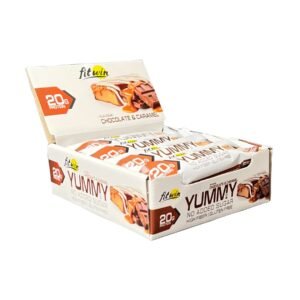 FitWin Батончики з шоколадом та карамеллю — 12x55г
