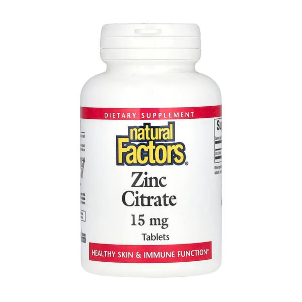 Natural Factors Цитрат Цинку 15мг - 30 таблеток