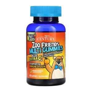 21st Century Zoo Friends Multi Gummies Plus Extra C — 60 гумок