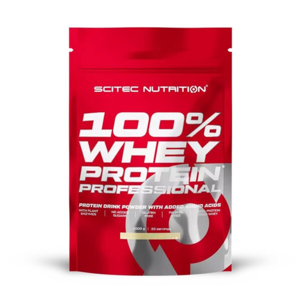 Scitec Nutrition 100% Whey Professional — 1000 г полуниця